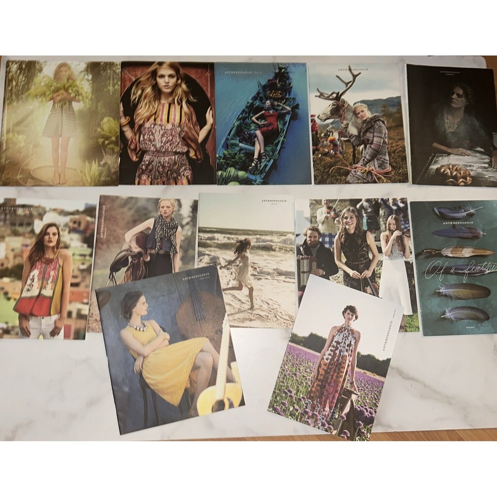 Anthropologie Lot of 12 Twelve Magazines  Catalogs 2014